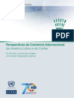 CEPAL. 2018. Perspectivas do Comércio Internacional da Am Latina e do Caribe (relatório)