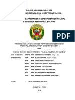 Nuevas técnicas de identificación policial (acústica, iris y labio