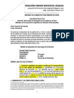 PDF Modelo de Demanda de Alimentos para Menor de Edad DD