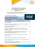 Guía de Actividades y Rúbrica de Evaluación - Tarea 5-Prueba Objetiva Abierta POA - Evaluación Final