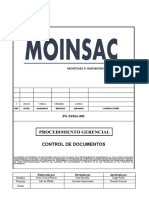 Pg-Ssma-002 - Control de Documentos Moinsac