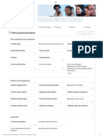 Visa Student Form - German