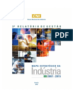 CNI. (2008) - 3º Relatório de Gestão - Mapa Estratégico Da Indústria