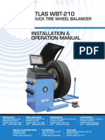 Atlas WBT210 Computer Truck Wheel Balancer Manual