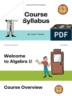 Algebra 1 Syllabus