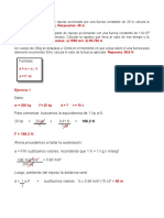 Ejercicio 2da Ley de Newton