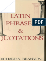 Latin Phrases & Quotations - Richard Branyon (2004)