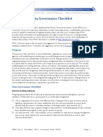 Data Governance Checklist - 0