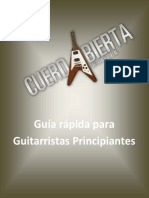 Guía Rápida Para Guitarristas Principiantes