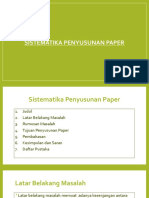 Sistematika Penyusunan Paper (1)