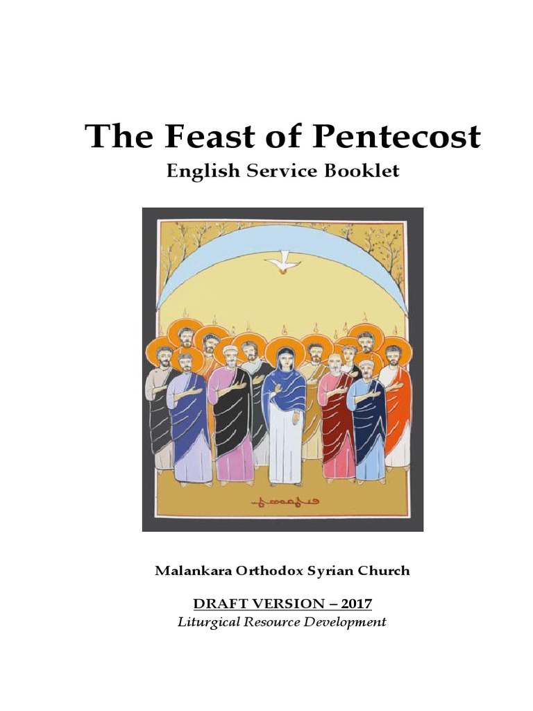 Feast of Pentecost With Hours PDF Mercy Lord's Prayer