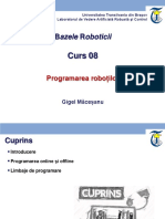 Curs 08 Programarea Robotilor