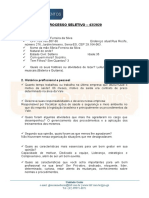 Processo seletivo 43/2020