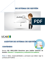 Clase 9 (EAC) AUDITOR DE SISTEMAS DE GESTIÓN (Capítulo 7 NORMA ISO 19011 2018)