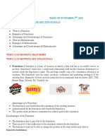 Session 5 and Session 6 For L6-Frnchises and Multinationals Holding Co. and Conglomerates