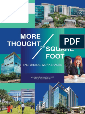 More Thought Square Foot: Enlivening Workspaces, PDF, Real Estate  Investment Trust
