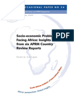 Socio-Economic Problems Facing Africa: Insights From Six APRM Country Review Reports