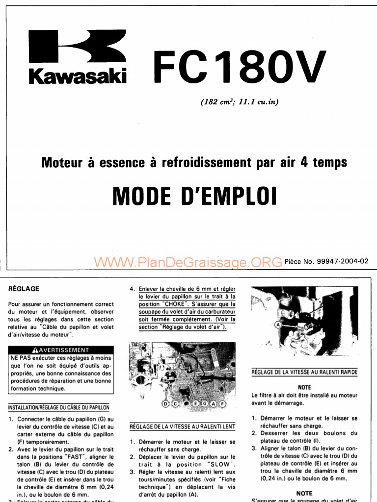 Kawasaki Fc 180 V Fr Manuel U Pdf