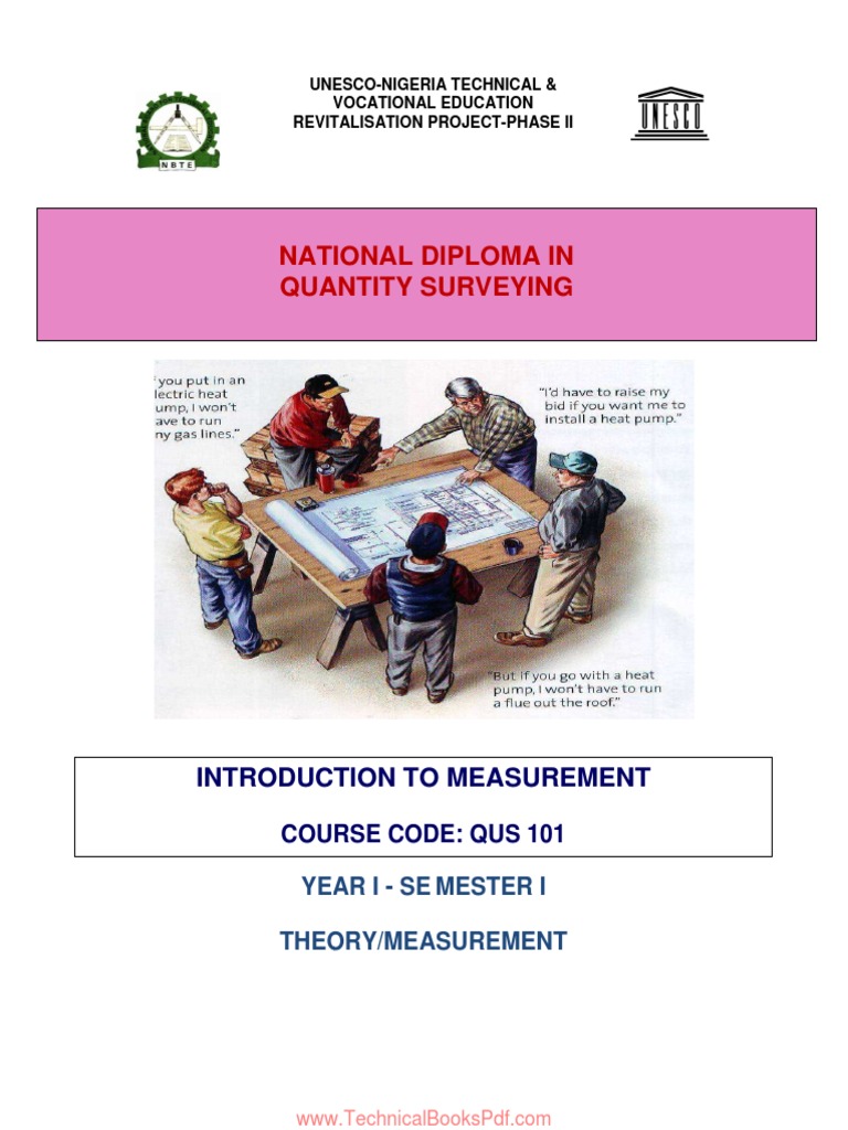 National Diploma Quantity Surveying PDF Architect Real Estate Appraisal