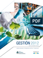 Informe de Gestion ANPCyT 2012
