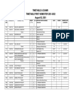 Draft Timetable I SEM 2021-22studets