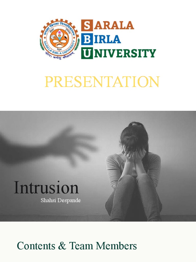 Shashi Deshpande's Short Story "The Intrusion PDF Social