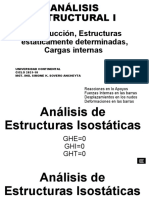 ANÁLISIS ESTRUCTURAL I - Estructuras Isostáticas