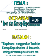 Teori Konsep Kepemimpinan