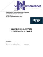 Impacto Sobre La Economia Familiar