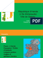 République D'irlande (L'île D'émeraude) Ville de Galway: Projet Présenter Une Ville