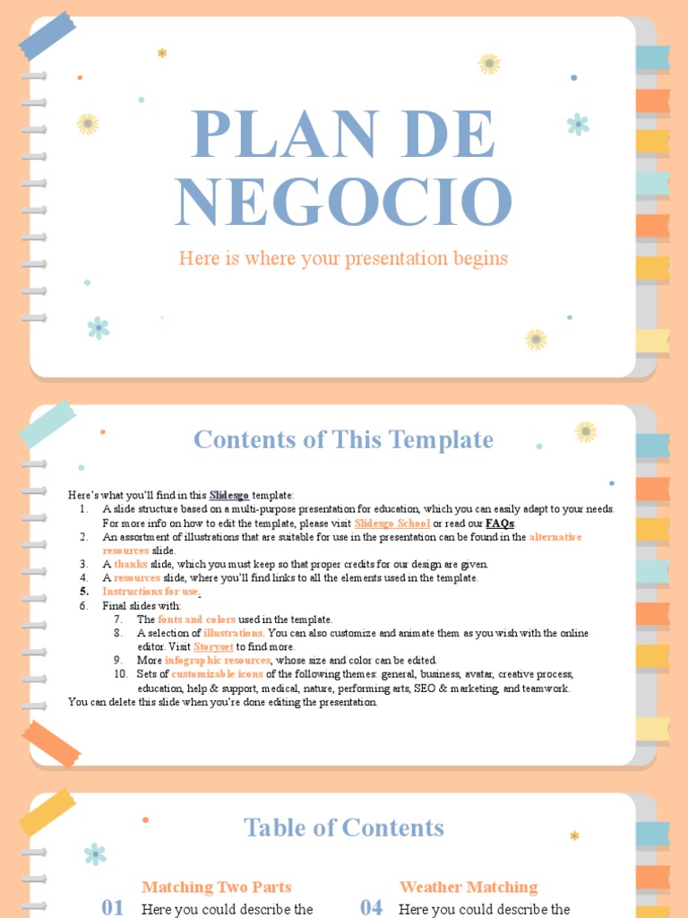 Business Plan Presentation Template | PDF