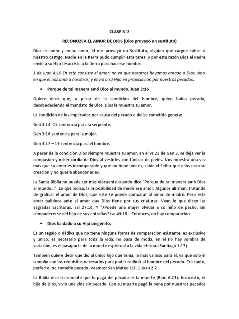 Amor de Dios y Salvación en Cristo | PDF | Amor | Cristo (título)