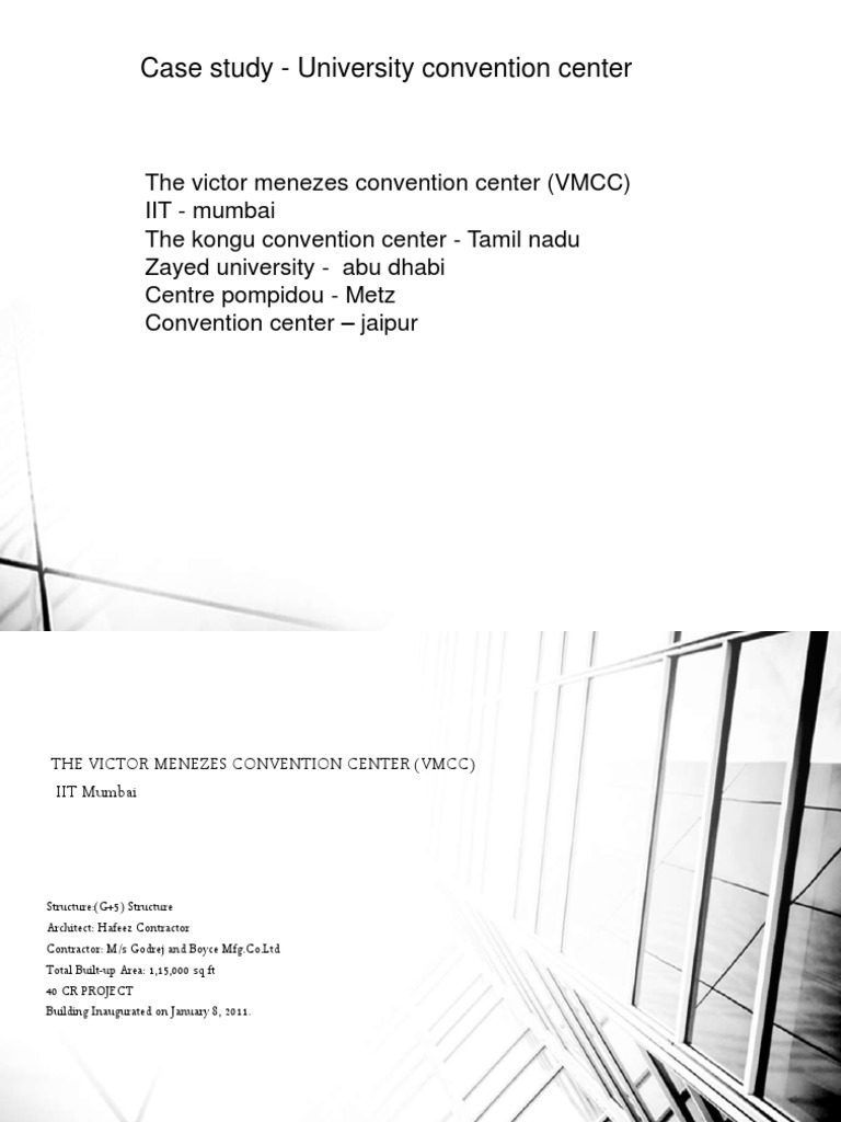 Case Study - University Convention Center | PDF | Building Insulation ...