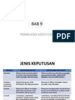 BAB 9 Pembuatan Keputusan