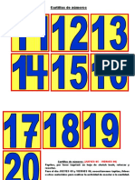 MATERIAL PARA MATEMÁTICA - CARTILLAS DE NÚMEROS DEL 11 AL 20