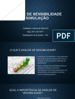 Análise de Sensibilidade e Simulação