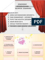 Demografi Kependudukan Kabupaten Semarang