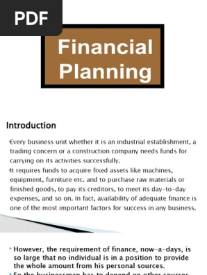 FINANCIAL-PLANNING