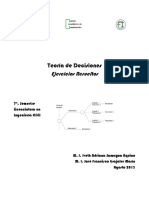 Teoria de Decisiones Ejercicios Resuelto