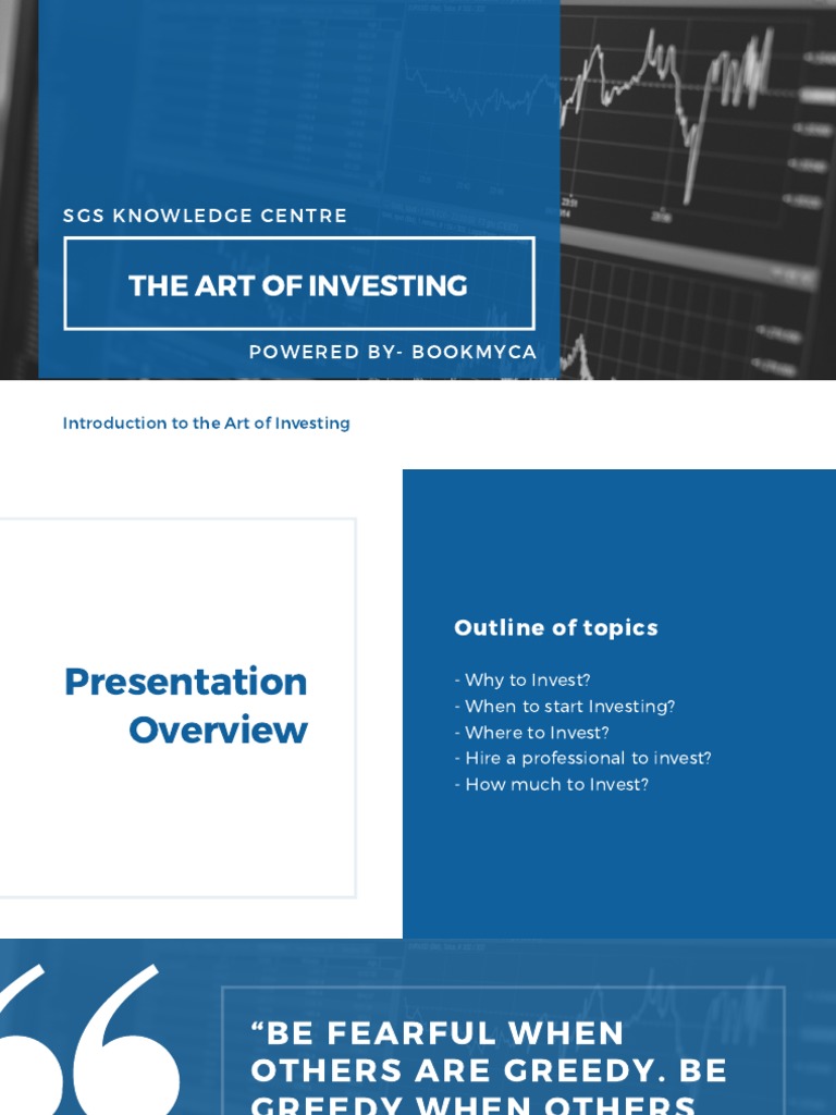 Expert Advice on art of investing