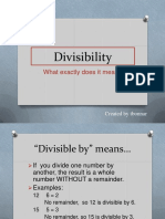 Divisibility: What Exactly Does It Mean?
