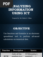 Analyzing Information Using ICT EPP 6