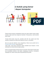 Posisi Duduk Yang Benar