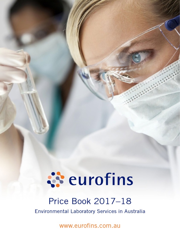 Eurofins Price List Geotesta 201718 PDF Volatile Organic Compound