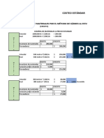 Costeo Estandar Materiales