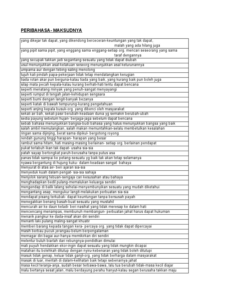 Dapatkan Gambar Peribahasa Terupdate by KataCinta.Co