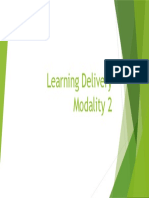 Learning Delivery Modality 2