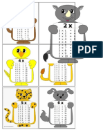 Tablas de Multiplicar de Animales