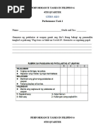 Grade 6 Q1 Performance Task | PDF
