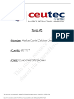 Tarea 5 EcuacionesDiferenciales MarlonZaldivar 61611177 PDF